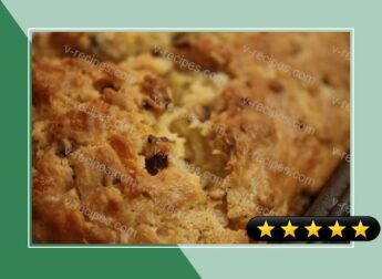 Cheddar Beer Bread with Onion and Mushrooms recipe