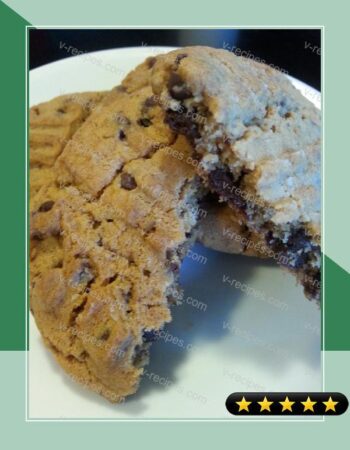 Thick Peanut Butter Chocolate Chip Cookies recipe