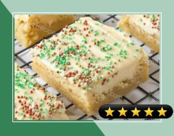Frosted Sugar Cookie Bars recipe
