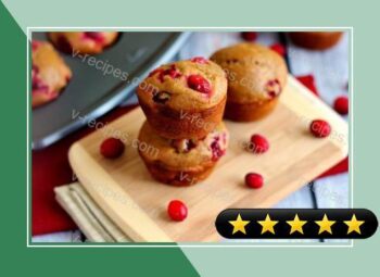 Cranberry Gingerbread Muffins recipe