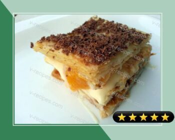Peach And Chocolate Millefeuille recipe