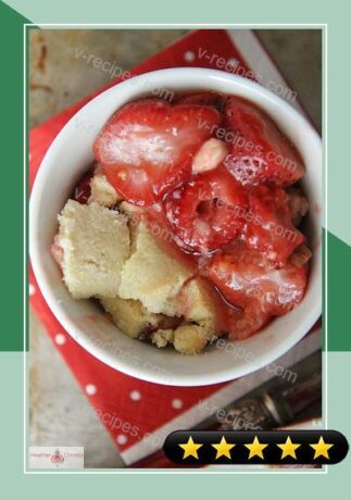 Strawberry Rhubarb Sugar Cookie Crisp recipe
