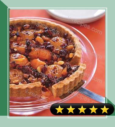 Honey-Caramel Tart with Apricots and Almonds recipe