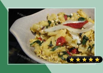 Pasta with Feta Cheese, Spinach and Sundried Tomatoes recipe