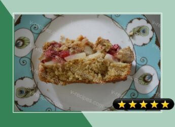 Oatmeal, Pear and Raspberry Cake (Coffee Cake) recipe