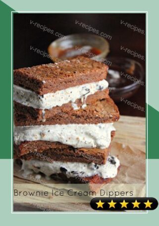 Brownie Ice Cream Dippers recipe