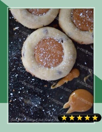 Irish Whiskey Salted Caramel Thumbprint Cookies recipe