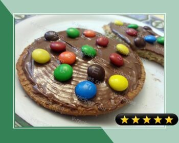 Biscuits with Nutella and M&M's Topping recipe