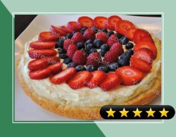 4th of July Fruit Pizza recipe