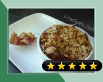 Spiced Rhubarb Crisp for Two recipe