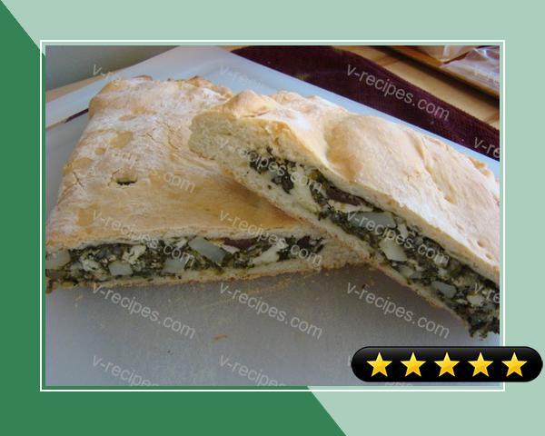 Spinach and Feta Cheese 'Alligator' recipe