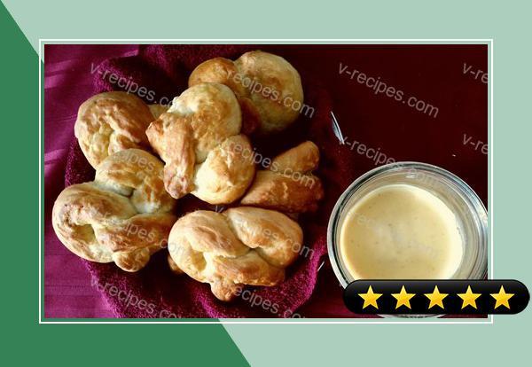Soft Pretzels and Spicy Cheese Sauce recipe