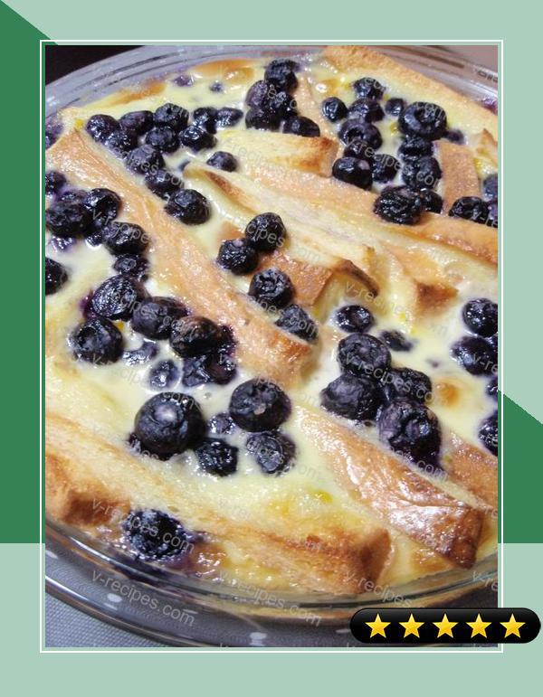Blueberry Bread Pudding recipe