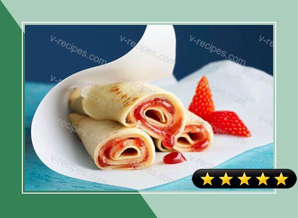 Peanut Butter and Jam-Filled Crepes recipe