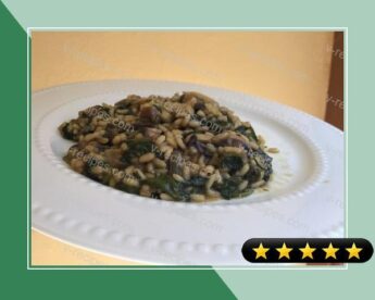 Curry Rice With Spinach And Mushrooms recipe