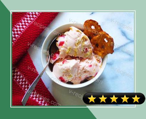 Strawberry Pretzel Salad Ice Cream recipe
