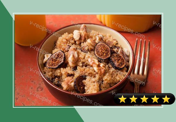Healthy Quinoa Breakfast Porridge with Figs Recipe recipe