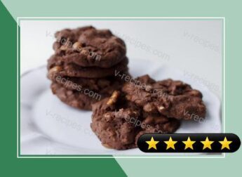 Chocolate Caramel Pretzel Cookies recipe