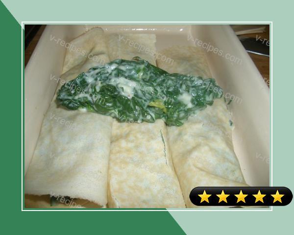 Pancakes (Crepes) Filled With Spinach (Filling Only) recipe