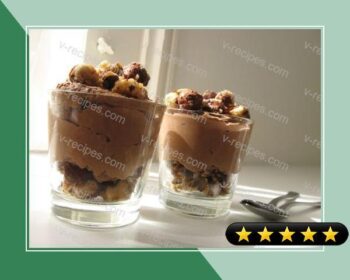 Chocolate Mousse with Sugary Hazelnuts recipe