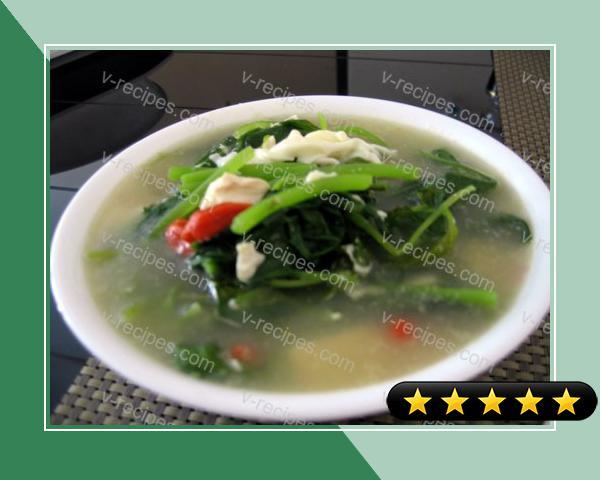 Spinach and Egg Soup recipe