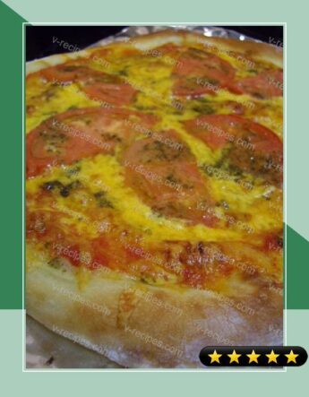 American Pizza with Basil Pesto recipe