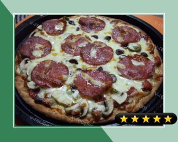 Flaky Thin Crust Chicago Inspired Pizza recipe