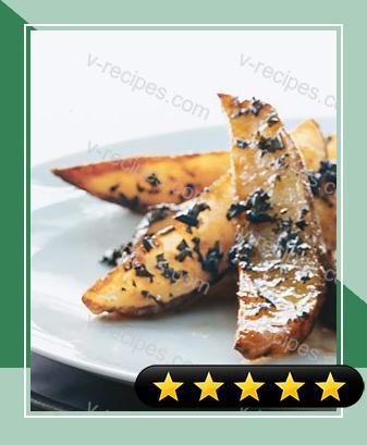 Roasted Potato Wedges with Rosemary Butter recipe