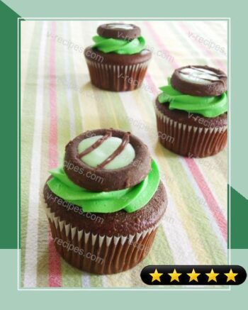 Chocolate Mint Cookie Cupcakes with Mint Buttercream recipe