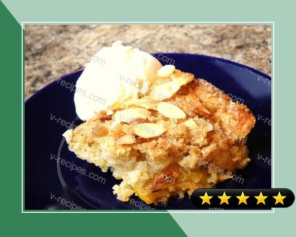 Cracker Barrel Peach Cobbler With Almond Crumble Topping recipe