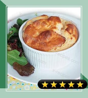 Goat Cheese, Sun-Dried Tomato, and Roasted Garlic Souffles recipe