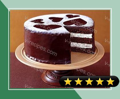 Semisweet Chocolate Layer Cake with Vanilla Cream Filling recipe
