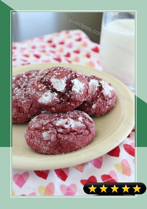 Red Velvet Crinkle Cookies recipe