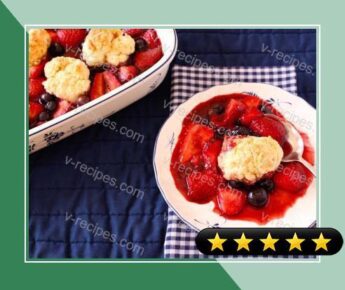 Berry-Balsamic Cobbler recipe