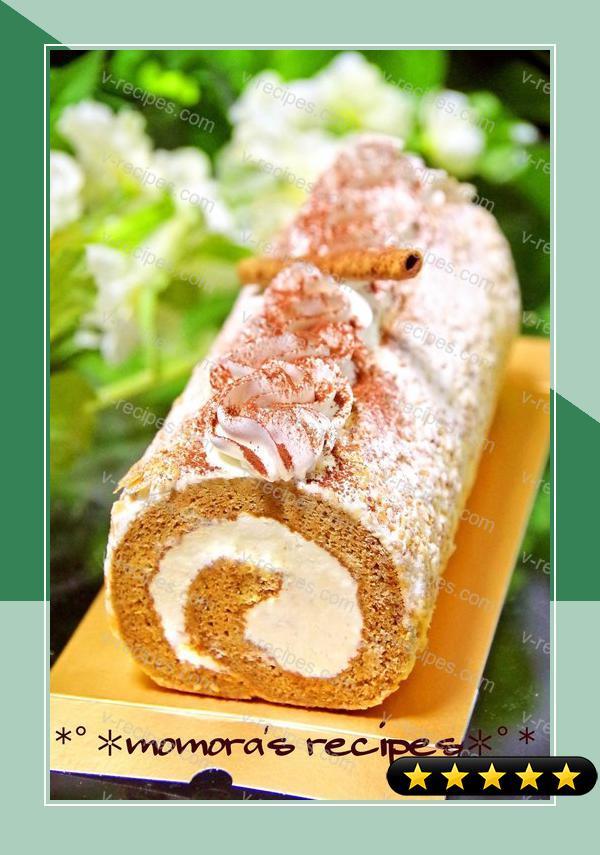 Mocha Swiss Roll Cake For Father's Day (Easy with Pancake Mix) recipe