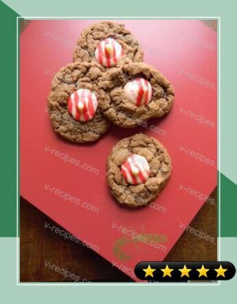 Chocolate Peppermint Kiss Cookies recipe