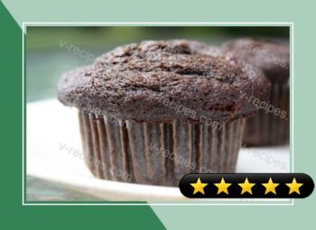 Blackberry and Mint Chocolate Muffins recipe