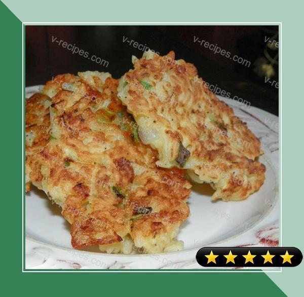 Savory Pancakes (From Cooked Rice) recipe