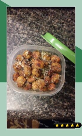 Roasted Crunchy Parmesan Garlic Chickpeas recipe